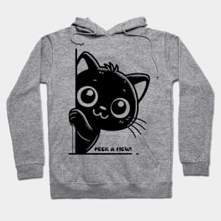 Black Cat Peek A Mew Hoodie